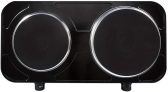 Agratto Fogão eletrico de mesa 2 pratos FMP-02 preto 220V 2500W