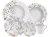 Aparelho de Jantar e Chá 20 Peças Tramontina de Porcelana Branco Redondo Ana Cecília