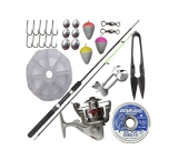 Kit Vara E Molinete Pesca Com Acessórios