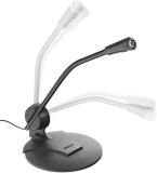 Microfone de Mesa Primo Trust 21674 3.5mm Ângulo Ajustável Cabo de 1.8m – T21674