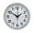 Relógio De Parede 23cm Redondo Metalizado Cromo Escritório Cozinha Sala – Nativo