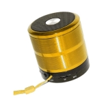Caixa De Som Bluetooth 5W Rms Grasep D-BH887 Portátil Mp3 Rádio Fm com entrada USB Pen Drive Micro SD Cartão De Memória P2 Auxiliar (Dourado)