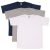 Conjunto Camiseta Masculina 2795 CDKA Malhas Azul Marinho/Mescla/Branco – 3 Peças