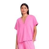 Blusa Feminina Ampla Decote V