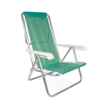 Cadeira Reclinável Mor 8 Posições Anis Alumínio