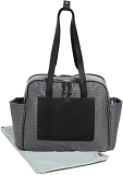 Bolsa Maternidade(Diaper Bag) Madison Square Skip Hop – Black/White Mini Grid, Skip Hop, Black/White Mini Grid