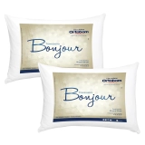 Travesseiros Ortobom Bonjour em Fibra Siliconizada 50 x 70 cm Brancos – 2 Unidades