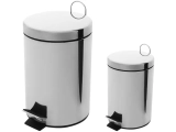 Kit Lixeira Inox com Pedal e Tampa 3L e 12L – 2 Peças Brinox Standard