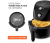 Fritadeira Elétrica sem Óleo/Air Fryer Mondial – Family AF-35-BF Preta 3,5L com Timer