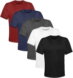 Kit 5 Camisetas Masculina Lisa Algodão Qualidade
