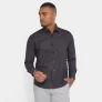 Camisa Manga Longa Milano Tricoline Estampada Masculina