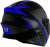 Capacete R8 Pro Tork Tam.60 Viseira Fume Azul