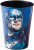 Copo 320 Ml Avengers Capitão América Plasútil Azul No Voltagev