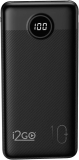 Carregador Portátil (Power Bank) Ultra Rápido 10000mAh Power Delivery 20W 2 Saídas USB + 1 Saída/Entrada USB-C Preto I2GO – I2GO PRO