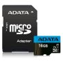 Cartão de Memória Adata 16GB Classe 10 com Adaptador – AUSDH16GUICL10A1-RA1