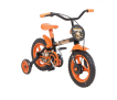 Bicicleta Infantil Aro 12 Track & Bikes – Arco Iris PO Preto e Laranja com Rodinhas
