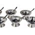 French Bull Conjunto de mini tigelas de melamina, cereal, pequena para servir, macarrão, salada, arroz, sopa, aveia, crianças, inquebrável, livre de BPA, lavável na lava-louças, 10 cm, cor lisa