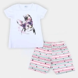 Conjunto Infantil Mia Kids Bulldog Feminino