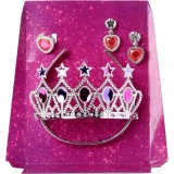 Conjunto Coroa + Brincos + Anel Flora Sortido – brink+