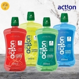 Enxaguante Bucal Menta Amazon, sem Triclosan, sem Parabeno, Previne Contra a Cárie, Hálito Saudavél, Produto Vegano, Ultra Action, Verde, 500Ml