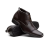 Bota Social Masculino Cano Médio Café De Amarrar Super Confortável e Estiloso Bico Fino Italiano – Dallu Calçados