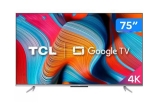 Smart TV 75” 4K UHD LED TCL 75P725 VA Wi-Fi – Bluetooth Google Assistente Alexa 3 HDMI 2 USB