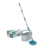 Mop Giratório Eco, ideal para pisos frios, sintéticos ou madeira, MOP0154, Flash Limp, Cinza