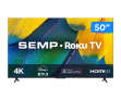 Smart TV 50” 4K UHD LED Semp RK8600 Wi-Fi – 3 HDMI 1 USB
