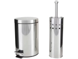 Kit Lixeira Inox para Banheiro com Pedal – 3L 2 Peças Brinox Stardard