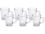 Jogo de Canecas de Café de Vidro 70ml Hauskraft – Lisa 6 Peças