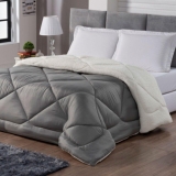 Coberdrom Sherpa Casal Tipo Lã de Carneiro Quentinho Dupla Face 2 em 1 Casa Dona