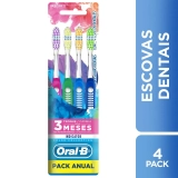 Oral-B Escova Dental Indicator, Colors 35 – 4 unidades