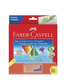 Kit Lápis de Cor Triangular + Apontador com Depósito, Faber-Castell, EcoLápis, 120524+1APT, 24 Cores