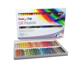 Giz Pastel Oleoso Pentel Para Desenhar Com 50 Cores, Pentel, 50 Cores