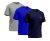 Kit 3 Camisetas Dry-fit Mants Clothing Manga Curta Com Estampa Refletiva