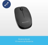 Multilaser MO251 – Mouse Sem Fio 2.4 Ghz 1200 DPI Usb, Preto, normal