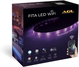 Fita LED Inteligente AGL, Wi-Fi, 3 metros, Compatível com Alexa – bivolt