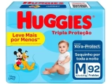 Fralda Huggies Tripla Proteção – Tam. M 5,5 a 9,5kg 92 Unidades