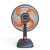 Ventilador De Mesa 30cm Mallory Elegance Grafite/Laranja – 110v
