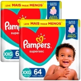 Fralda Pampers Supersec XXG – 128 Unidades