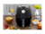 Fritadeira Elétrica sem Óleo/Air Fryer Electrolux – Efficient Rita Lobo EAF15 Preta com Timer 3,2L