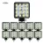Kit 10 Farol Milha 16 Led 48w 12v/24v Quadrad Off-road 6000k