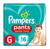 Fralda Pampers Pants Ajuste Total G 16 Unidades