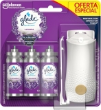 Glade, Aromatizador de Ambiente Toque de Frescor, Aparelho + 3 refis Lavanda com 12ml cada