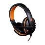 Fone de Ouvido Headset OEX USB P2 Laranja e Preto
