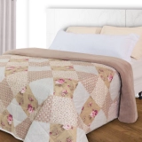 Edredom Casal Dupla Face Aveludado Coberdrom Antialérgico 230x190cm – bf Colchões