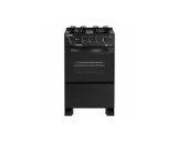 Fogão 4 Bocas à Gás Esmaltec Caribe Glass 4096 Mesa de Vidro com Acendimento Automático Preto Bivolt