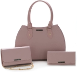 Kit Bolsas Femininas Grande + Bolsa Festa + Carteira Feminina