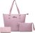 Kit Bolsa Feminina Tipo Sacola + Necessaire + Carteira Willibags