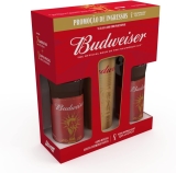 Kit Budweiser Copa do Mundo 2 LN 330ml + Copo Mágico Dourado 650ml
